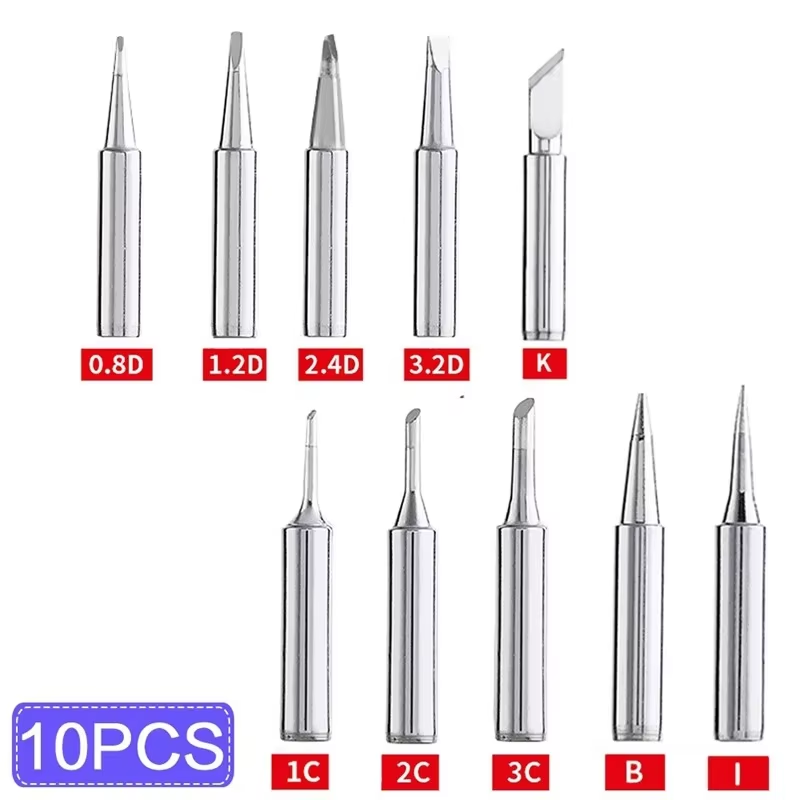 Diy Electronics Bench - 5Pcs/10Pcs 900M-T Soldering Iron Tips Set