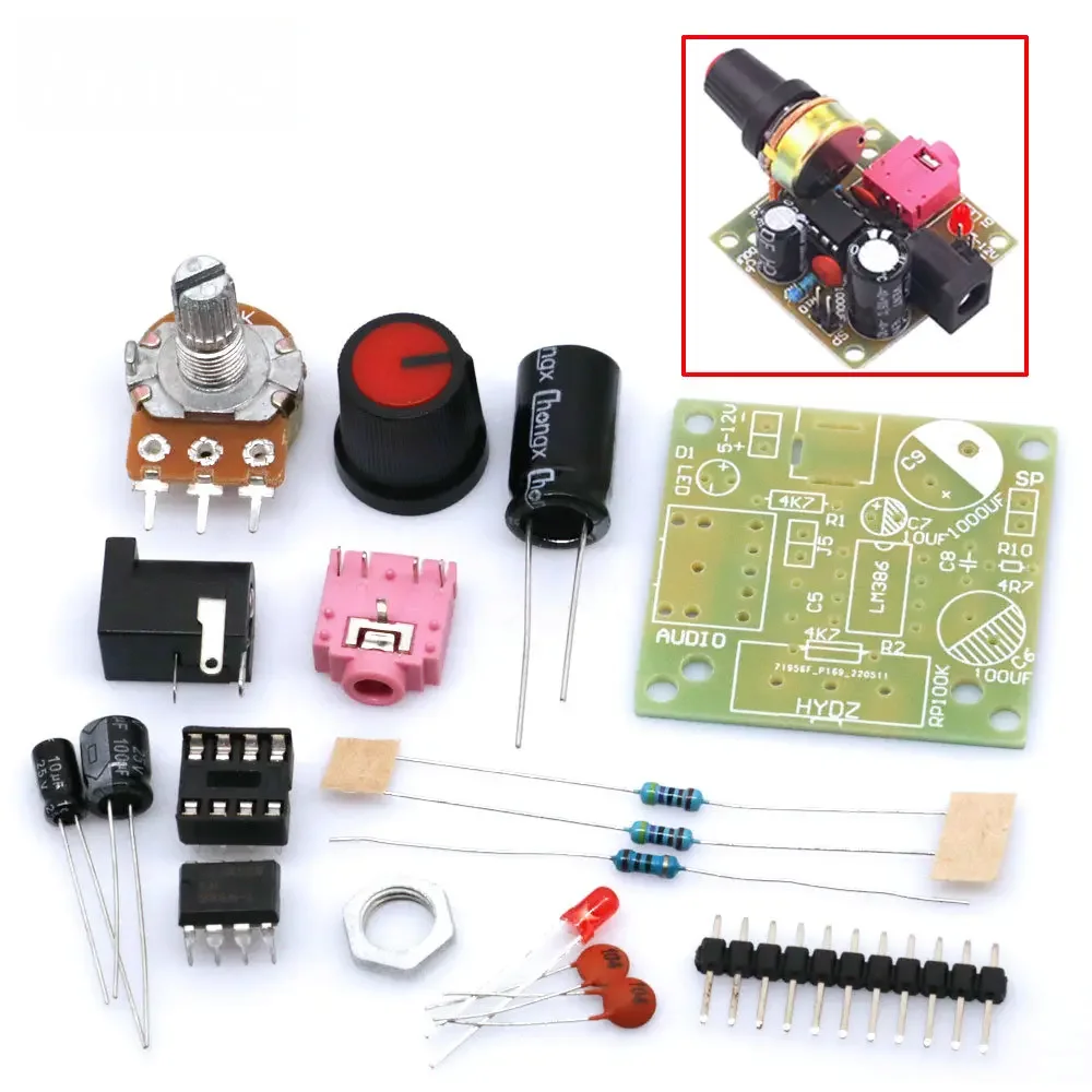 Diy Guitar Electronics Kit - 3V-12V LM386 Mini Power Amplifier Board