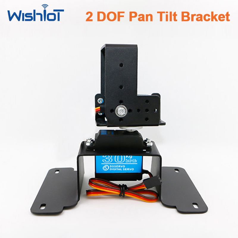 2 DOF Pan Tilt Bracket Kit Met - đánh giá và giá Diy Robot Electronics Kit