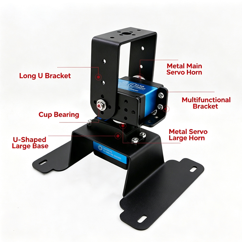 2 DOF Pan Tilt Bracket Kit Met - đánh giá và giá Diy Robot Electronics Kit