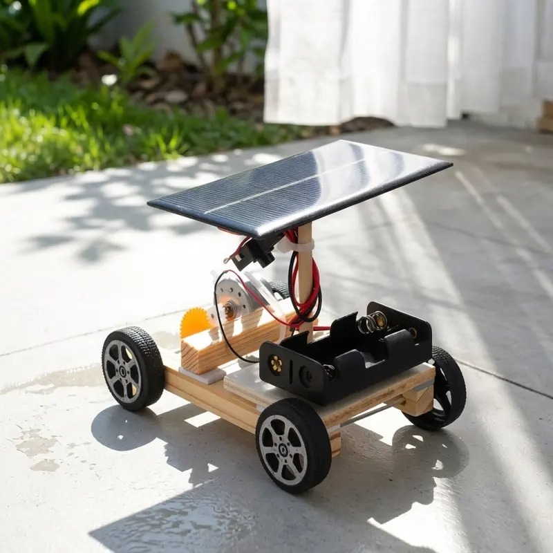 DIY Wooden Assemble Solar Car  - đánh giá và giá Diy Electronics Toys