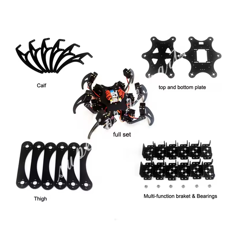 18 DOF Aluminium Hexapod Spide - đánh giá và giá Diy Robot Electronics Kit