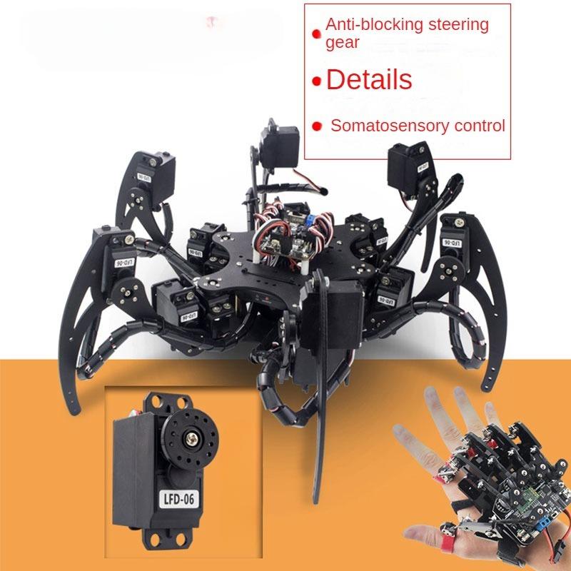 18 DOF Aluminium Hexapod Spide - đánh giá và giá Diy Robot Electronics Kit