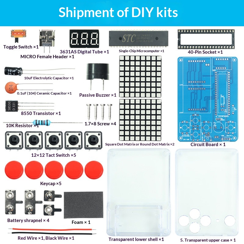 Pixel Game Machine Production  - đánh giá và giá Diy Home Electronics Projects