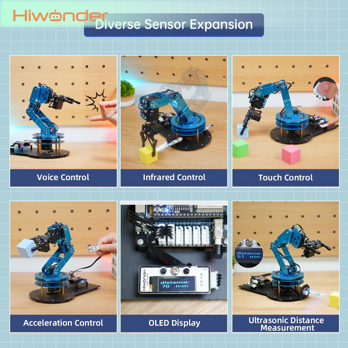 Hiwonder LeArm 6DOF Robot Arm  - đánh giá và giá Diy Robot Electronics Kit