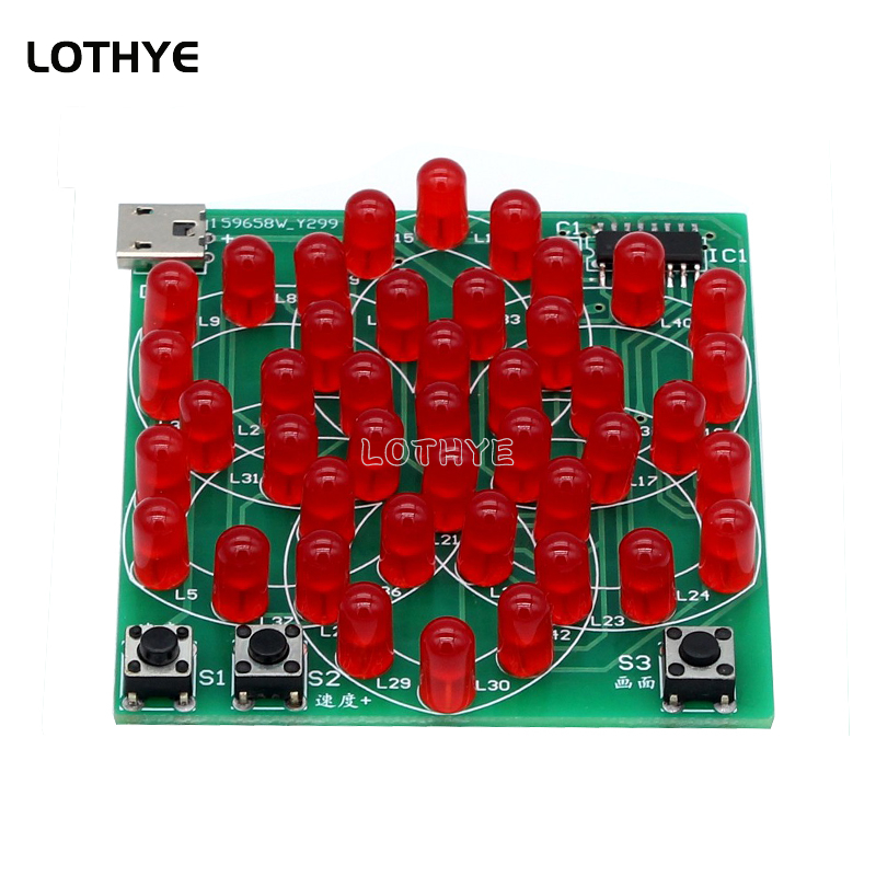 43 LED Multi Style Pattern Ele - đánh giá và giá Diy Electronics Organizer