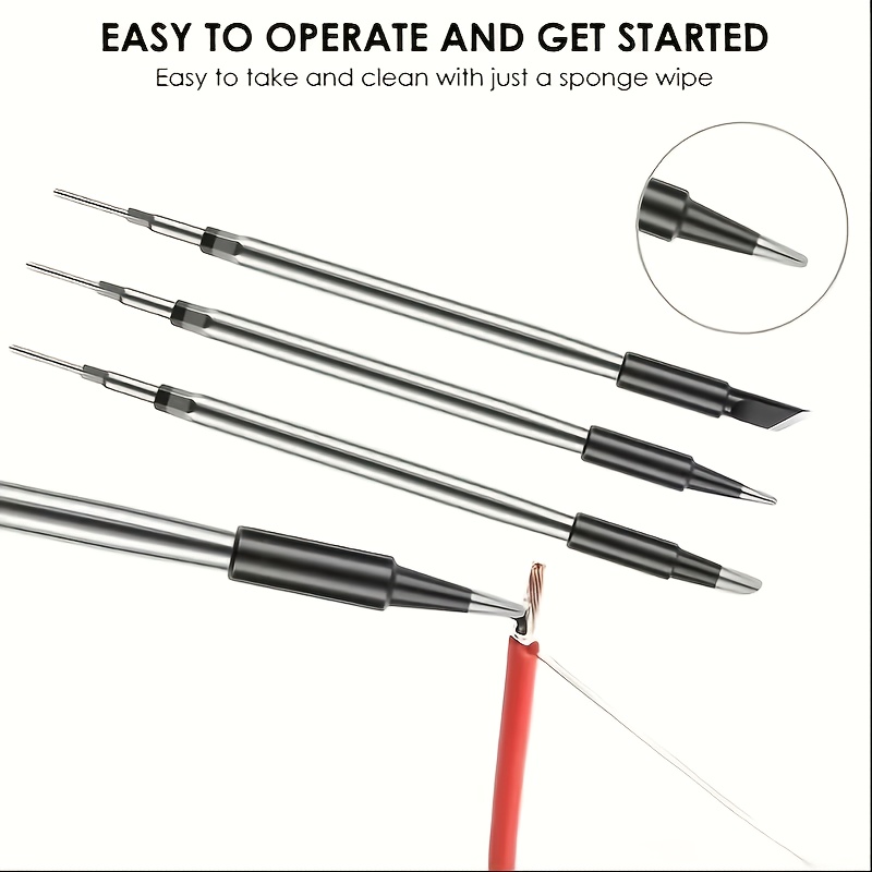 3Pcs Replaceable Soldering Iro - đánh giá và giá Diy Electronics Bench