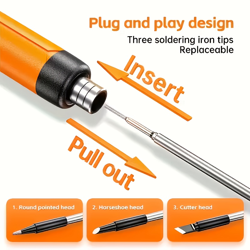 3Pcs Replaceable Soldering Iro - đánh giá và giá Diy Electronics Bench