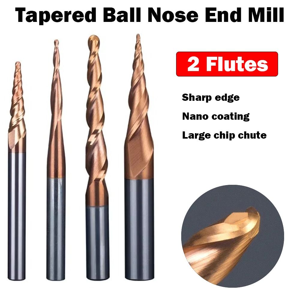 HRC55 Solid Carbide Ball Nose  - đánh giá và giá Diy Cnc Router Electronics