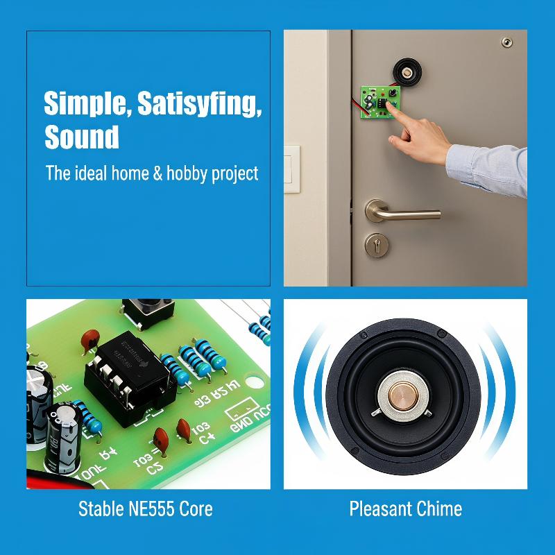 NE555 Doorbell DIY Soldering P - đánh giá và giá Diy Home Electronics Projects